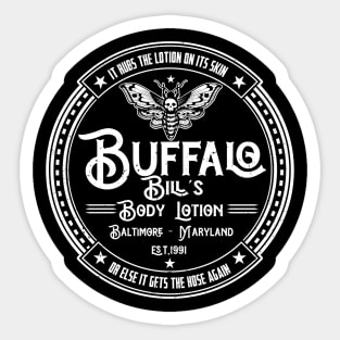 Buffalo Bill's Body Lotion Sticker